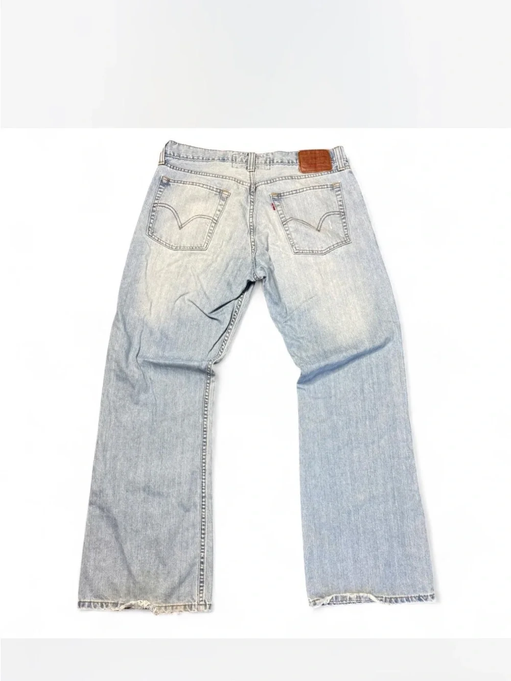 Levi's vintage 527 Light Blue Low Distressed Bootcut Jeans